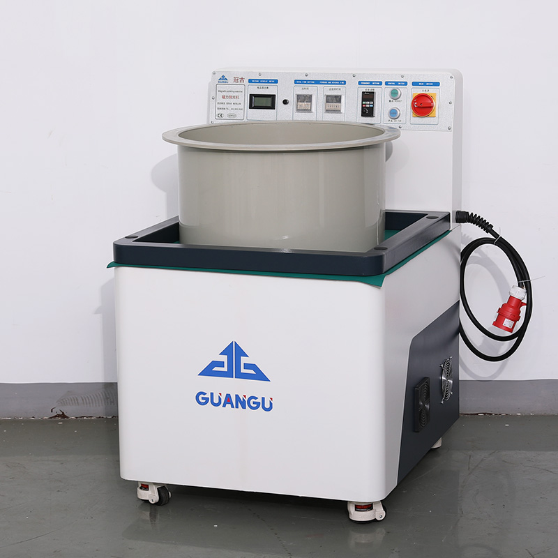 Small magnetic deburring machine